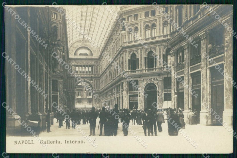 Napoli Città Galleria Umberto I Interno NPG Foto cartolina MX6364 – fronte