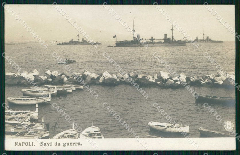 Napoli Città Navi Guerra NPG Foto cartolina MX6370 – fronte