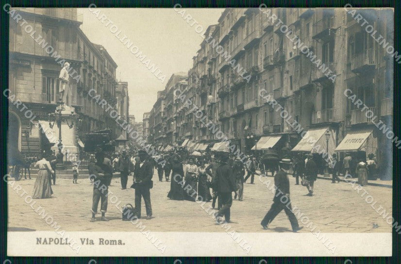 Napoli Città Via Roma NPG Foto cartolina MX6375 – fronte