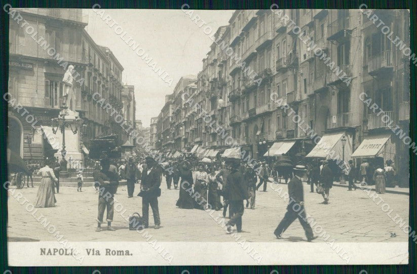 Napoli Città Via Roma NPG Foto cartolina MX6376 – fronte