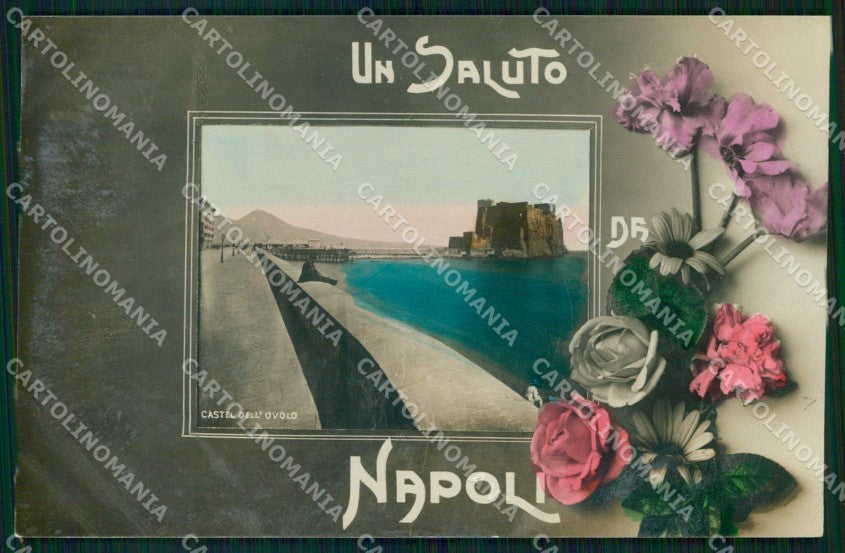 Napoli Città Saluto da Castel dell Ovo Foto cartolina MX6395 – fronte