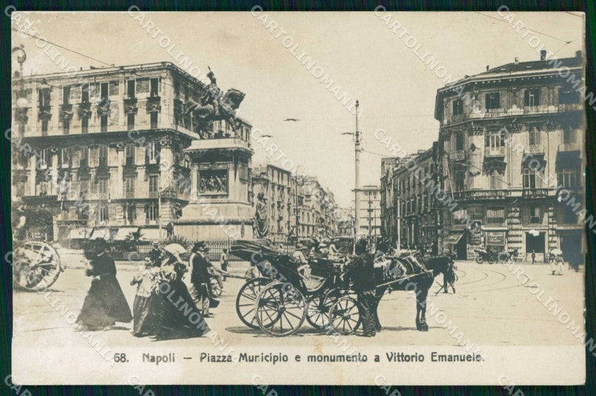 Napoli Città Monumento Vittorio Emanuele Ragozino 68 Foto cartolina MX6422 – fronte