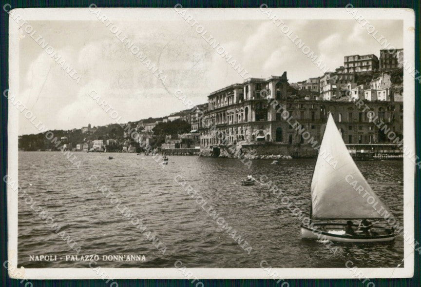 Napoli Città Palazzo Donn Anna PIEGHINA Foto cartolina MX6427 – fronte
