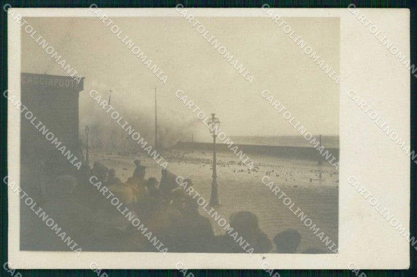 Napoli Città Mareggiata Ragozino Foto cartolina MX6440 – fronte