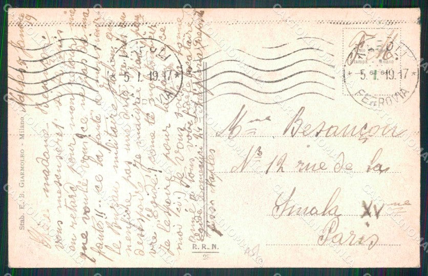 Napoli Città Costumi Scugnizzi Dolce far Niente cartolina MX6444 – retro