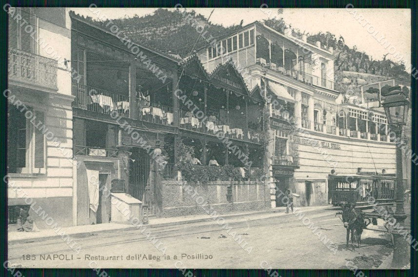 Napoli Città Posillipo Ristorante Allegria Ragozino 186 ABRASA cartolina MX6461 – fronte