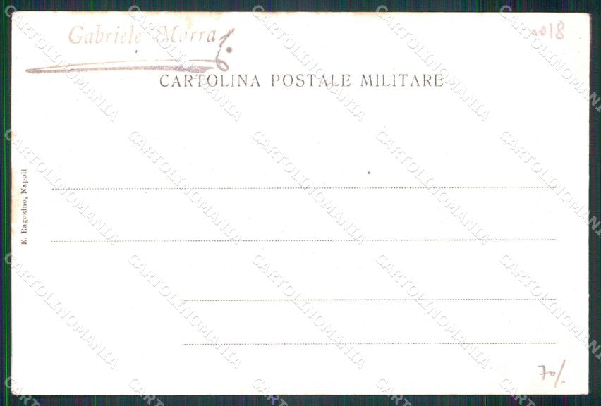 Napoli Città Comando Militare Permanente Treno Ragozino cartolina MX6481 – retro