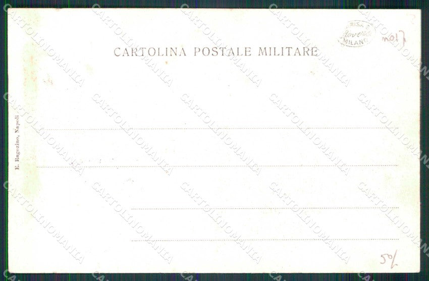 Napoli Città Comando Militare Permanente Treno Ragozino cartolina MX6483 – retro
