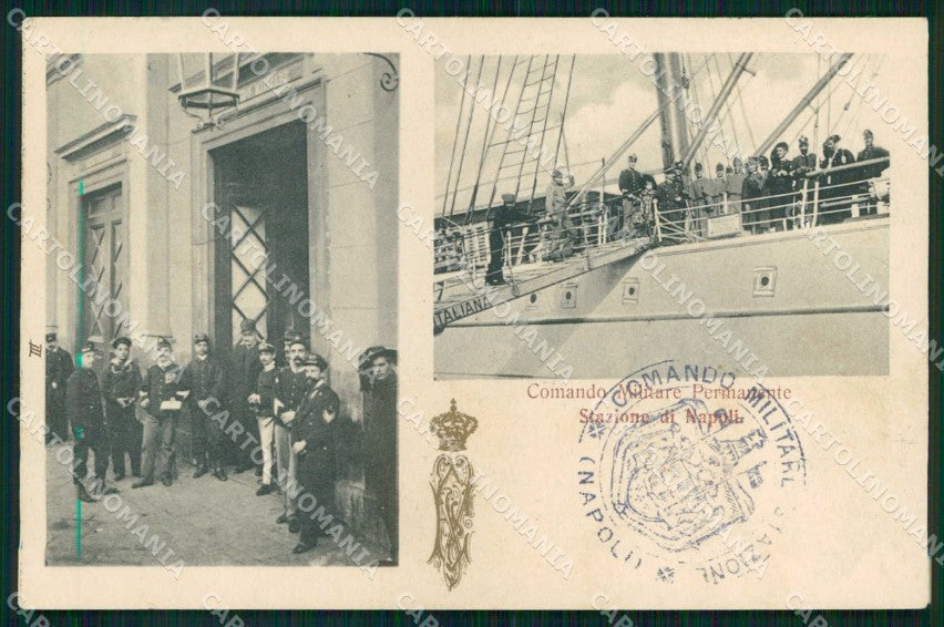 Napoli Città Comando Militare Permanente Nave Ragozino cartolina MX6485 – fronte