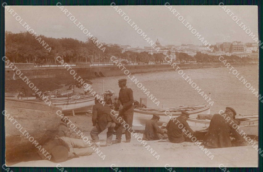 Napoli Città Via Caracciolo Mestieri Pescatori Foto cartolina MX6511 – fronte