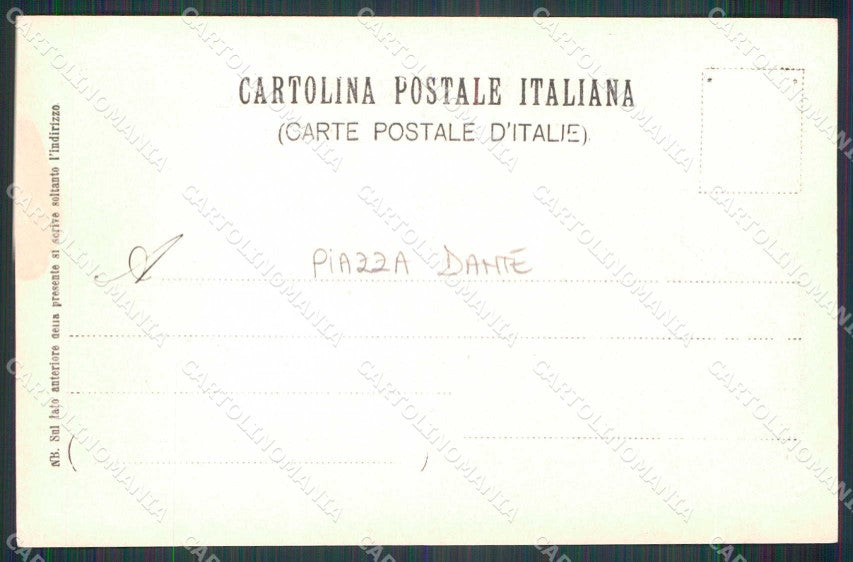 Napoli Città Piazza Dante Tram Foto cartolina MX6529 – retro