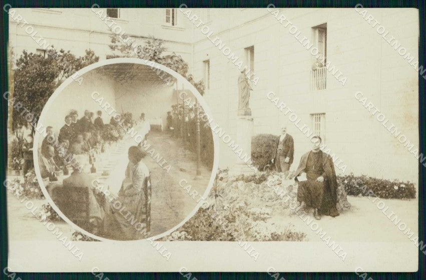 Napoli Città Collegio Tavolata Foto cartolina MX6539 – fronte
