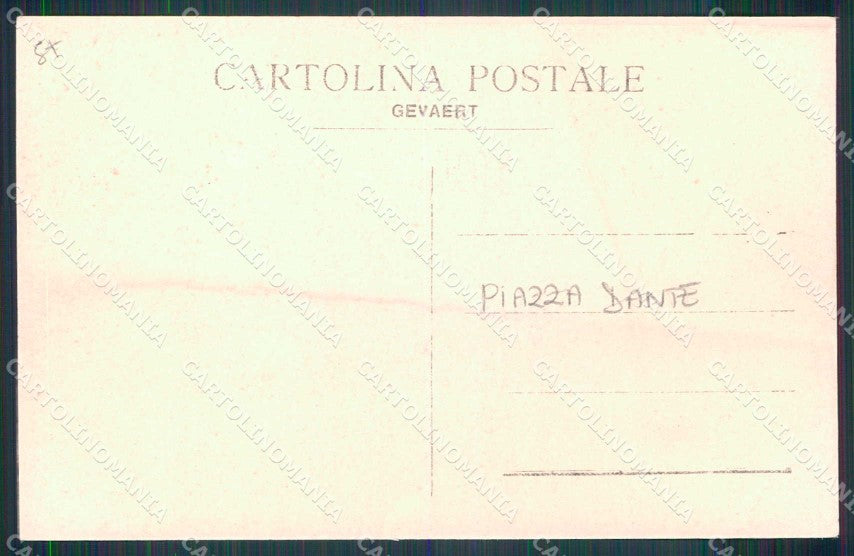 Napoli Città Piazza Dante Carretto Foto cartolina MX6563 – retro