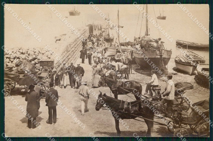Napoli Città Porto con Barche Foto cartolina MX6570 – fronte