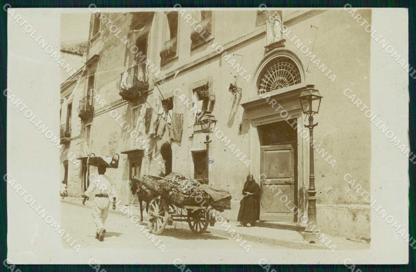 Napoli Città Costumi Carretto Foto cartolina MX6584 – fronte