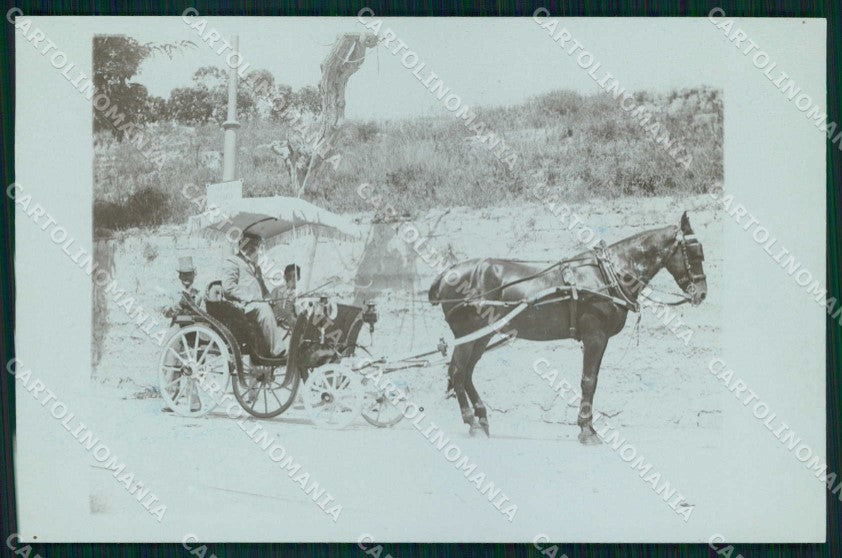 Napoli Città Passeggiata Carrozza Foto cartolina MX6590 – fronte