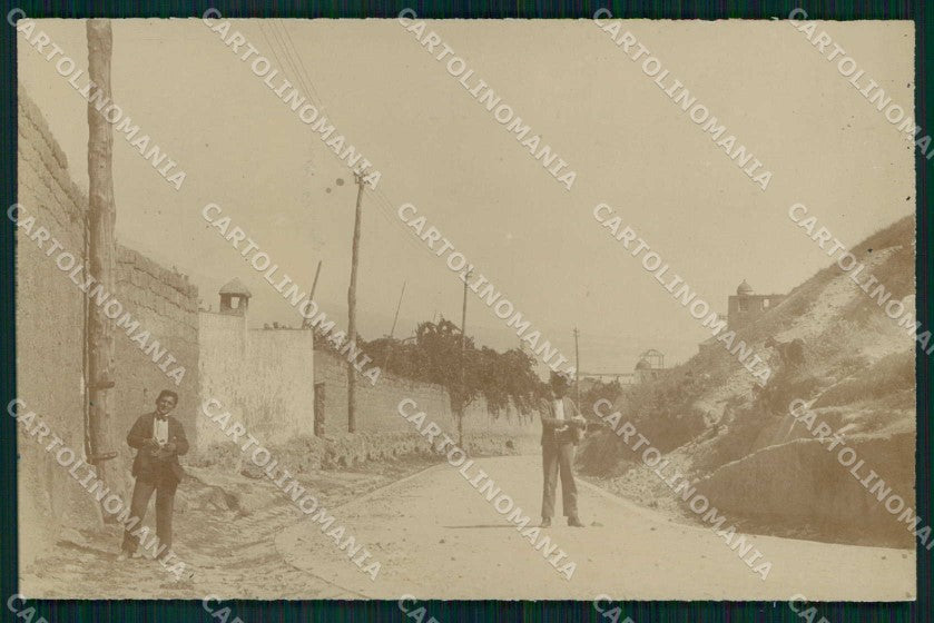 Napoli Città Strada Dietro Mura Foto cartolina MX6614 – fronte