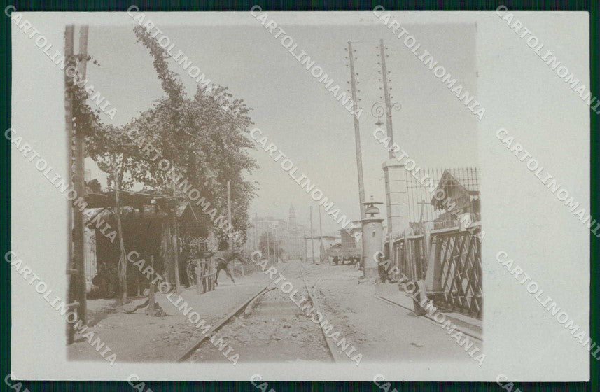 Napoli Città Passaggio Treno Sbarre Foto cartolina MX6640 – fronte