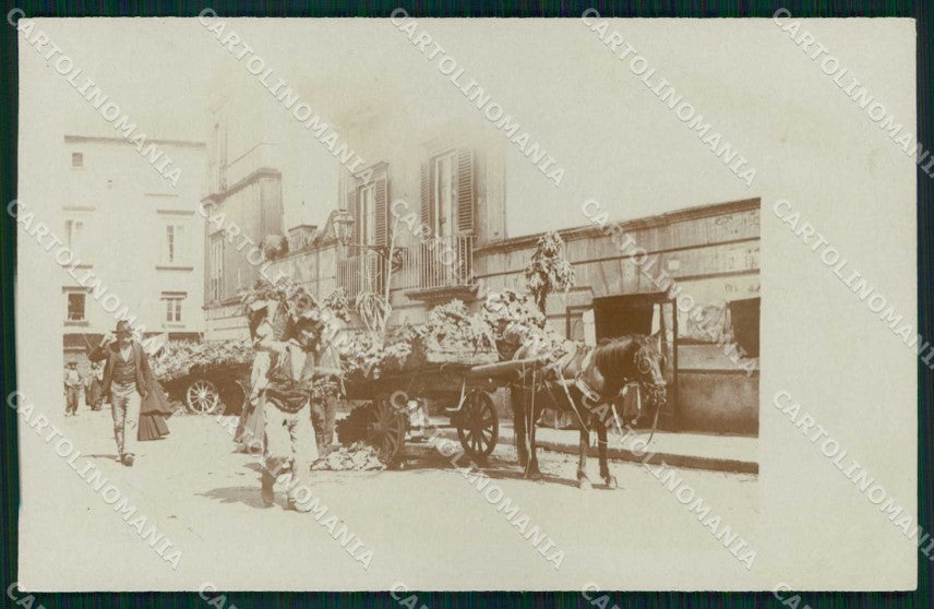 Napoli Città Costumi Carretti Foto cartolina MX6667 – fronte