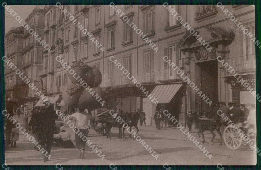 Napoli Città Piazza Dante Foto cartolina MX6672 – fronte