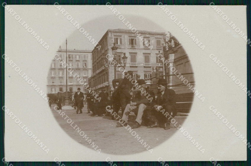 Napoli Città Piazza Dante Tipi Napoletani Foto cartolina MX6678 – fronte