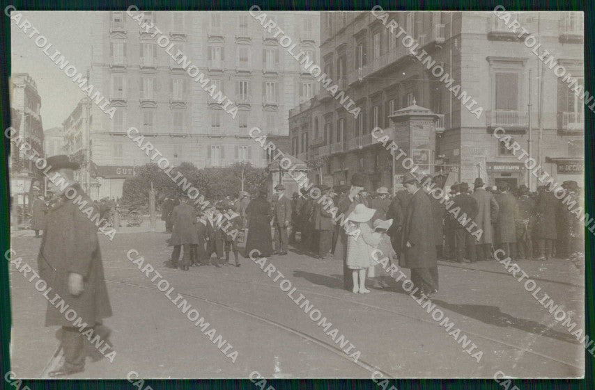 Napoli Città Piazza Dante Foto cartolina MX6688 – fronte
