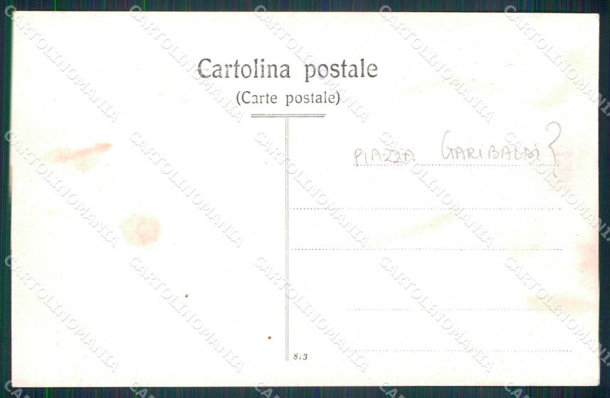 Napoli Città Piazza Garibaldi Costumi Foto cartolina MX6709 – retro