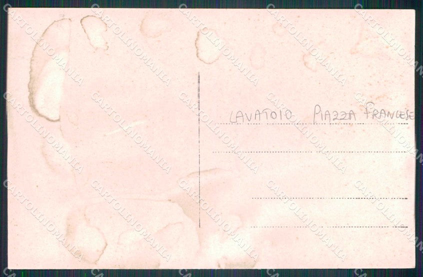 Napoli Città Lavatoio Piazza Francese Foto cartolina MX6715 – retro
