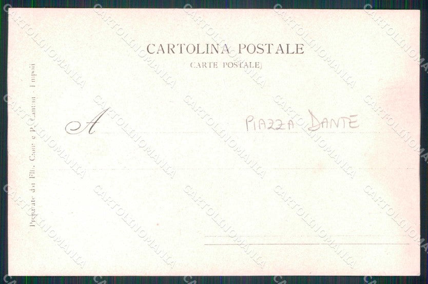 Napoli Città Piazza Dante Mestieri Lustrascarpe Foto cartolina MX6722 – retro