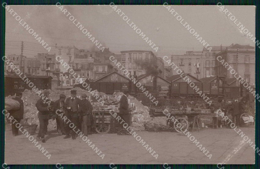 Napoli Città Ferrovia Treno Mercato Foto cartolina MX6757 – fronte