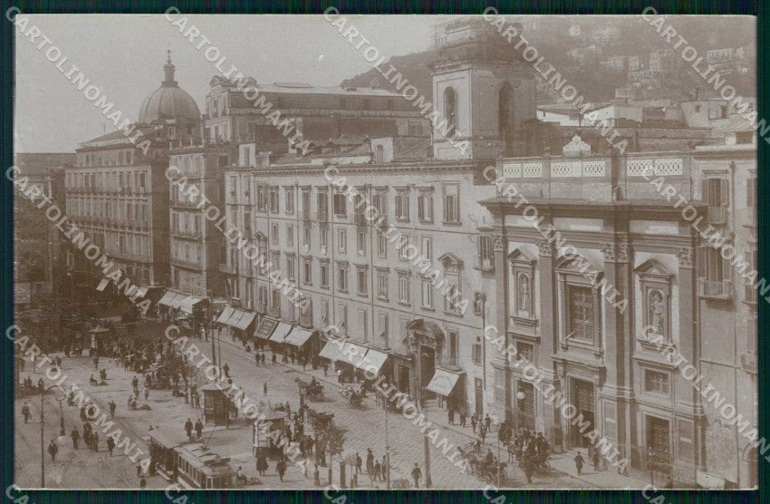 Napoli Città Chiesa San Domenico Tram Foto cartolina MX6759 – fronte