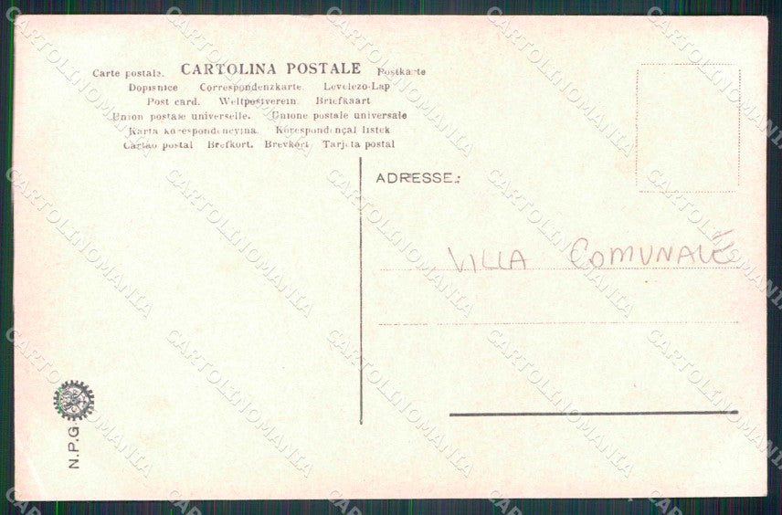 Napoli Città Villa Comunale NPG Foto cartolina MX6774 – retro