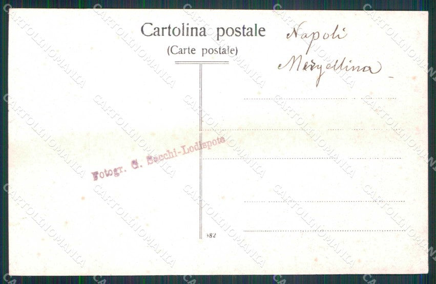 Napoli Città Mergellina Bambini Foto cartolina MX6781 – retro