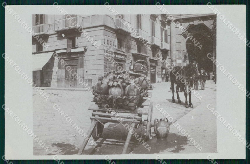 Napoli Città Piazza Dante Port Alba Carretto Foto cartolina MX6783 – fronte