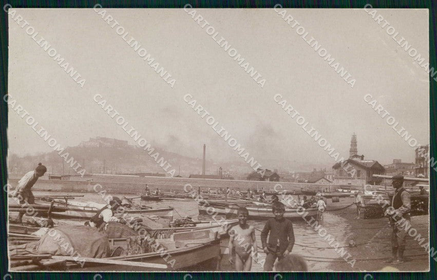 Napoli Spiaggia Marinella Campanile Carmine Pescatori Foto cartolina MX6789 – fronte