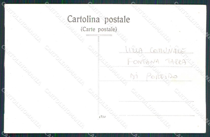 Napoli Città Villa Comunale Fontana Tazza Porfido Foto cartolina MX6791 – retro