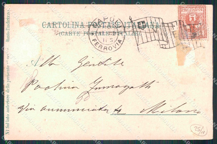 Napoli Città Costumi Lavandaie Vomero ABRASA cartolina MX6813 – retro