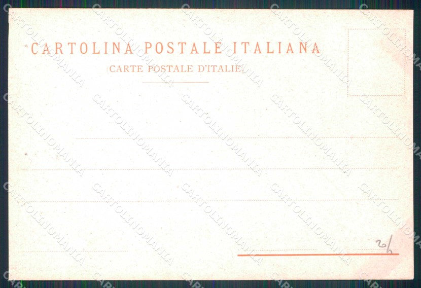 Napoli Città Costumi Capre Studio Artistico Richter 376 cartolina MX6820 – retro