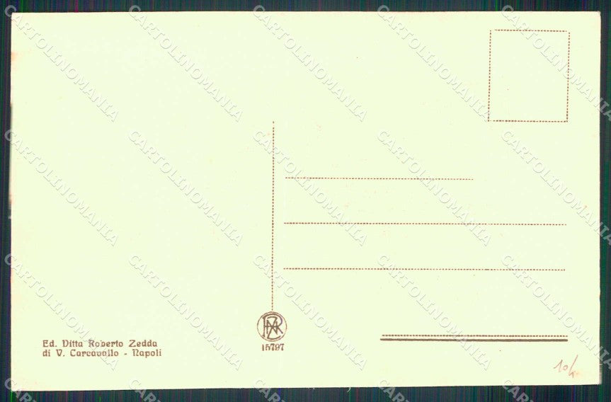 Napoli Città Mergellina Barche Peschereccie Mestieri cartolina MX6822 – retro