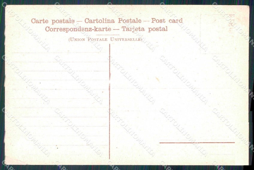 Napoli Città Costumi Mangia Maccheroni PIEGHINA cartolina MX6823 – retro