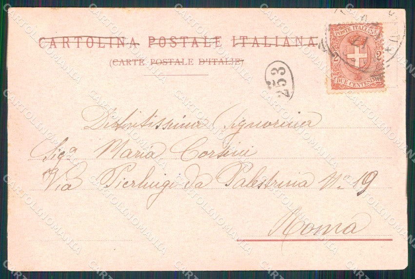 Napoli Città Costumi Tarantella Richter 125 cartolina MX6825 – retro