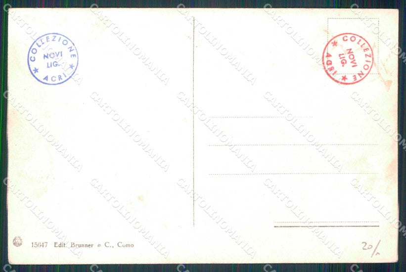 Napoli Città Costumi Carro Bove Cavallo Asino Brunner 15647 cartolina MX6833 – retro