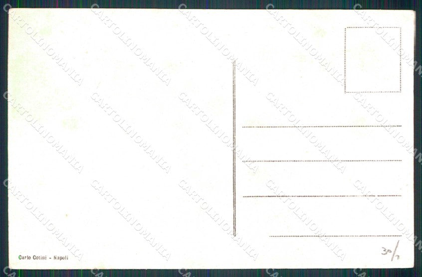 Napoli Città Mestieri Venditore Maccheroni cartolina MX6841 – retro