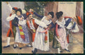 Napoli Città Costumi Tarantella cartolina MX6864 – fronte