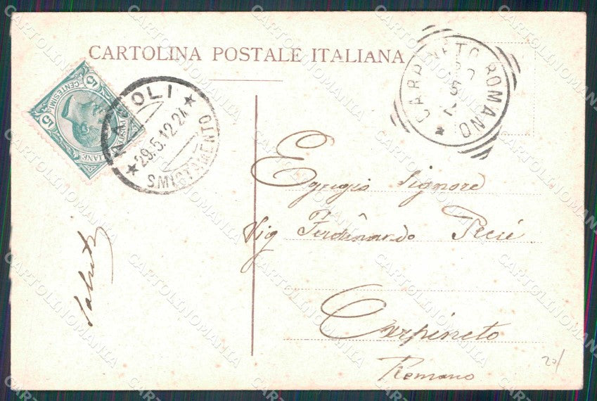 Napoli Città Costumi Barroccio Bove Asino Cavallo cartolina MX6870 – retro