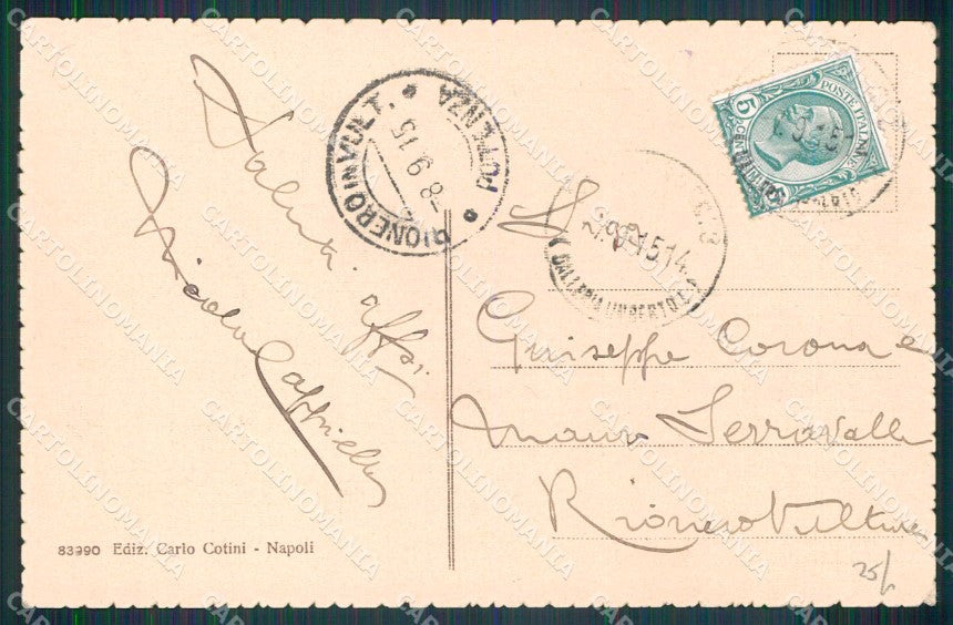 Napoli Città Porto Mercantile Scaricatori cartolina MX6877 – retro
