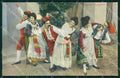 Napoli Città Costumi Tarantella cartolina MX6884 – fronte
