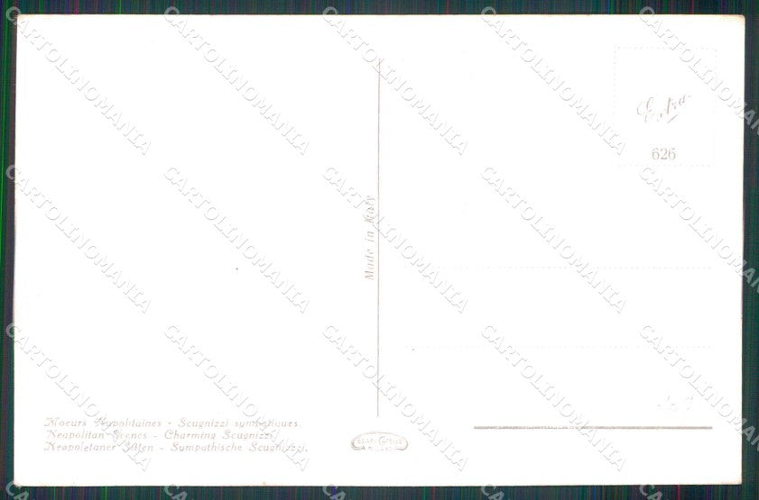 Napoli Città Costumi Simpatici Scugnizzi cartolina MX6907 – retro
