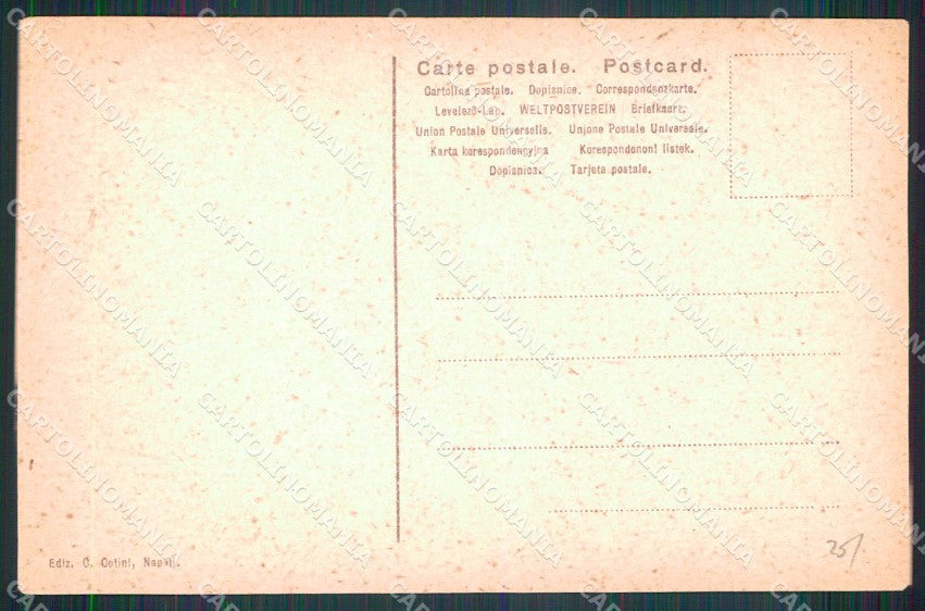 Napoli Città Costumi Venditore Erbaggi cartolina MX6916 – retro