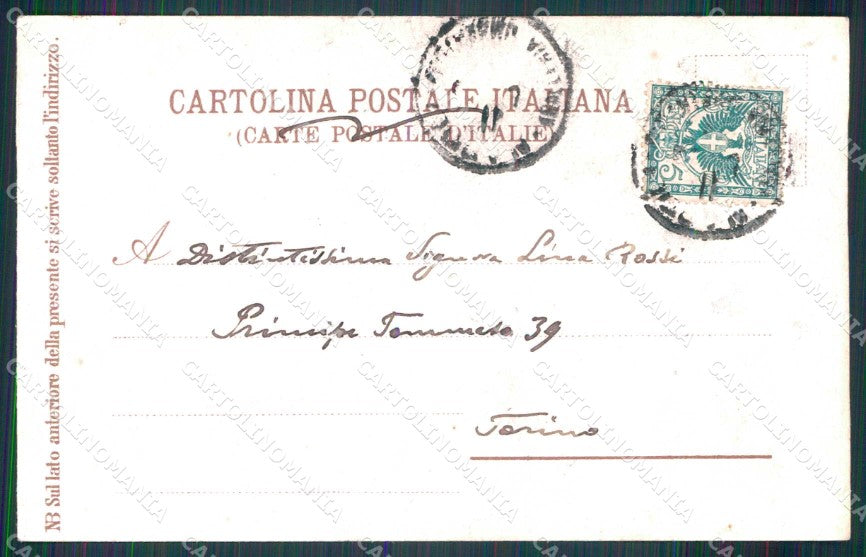Napoli Città Costumi Pescatore Riposo cartolina MX6924 – retro